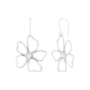 Mother of Pearl blooming 925 Sterling earrings by Silpada..